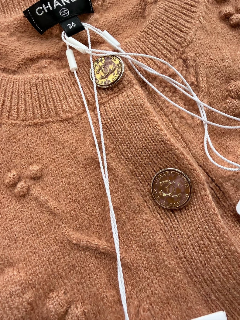 Chanel 21A orange Cashmere Vest