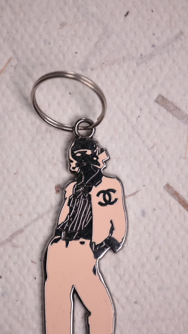 Chanel 2003 Beige Coco Miss Portrait Pendant