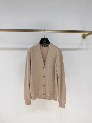 Loro Piana 2025 Fall/Winter Gold-Button Baby Cashmere Cardigan