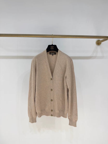 Loro Piana 2025 Fall/Winter Gold-Button Baby Cashmere Cardigan