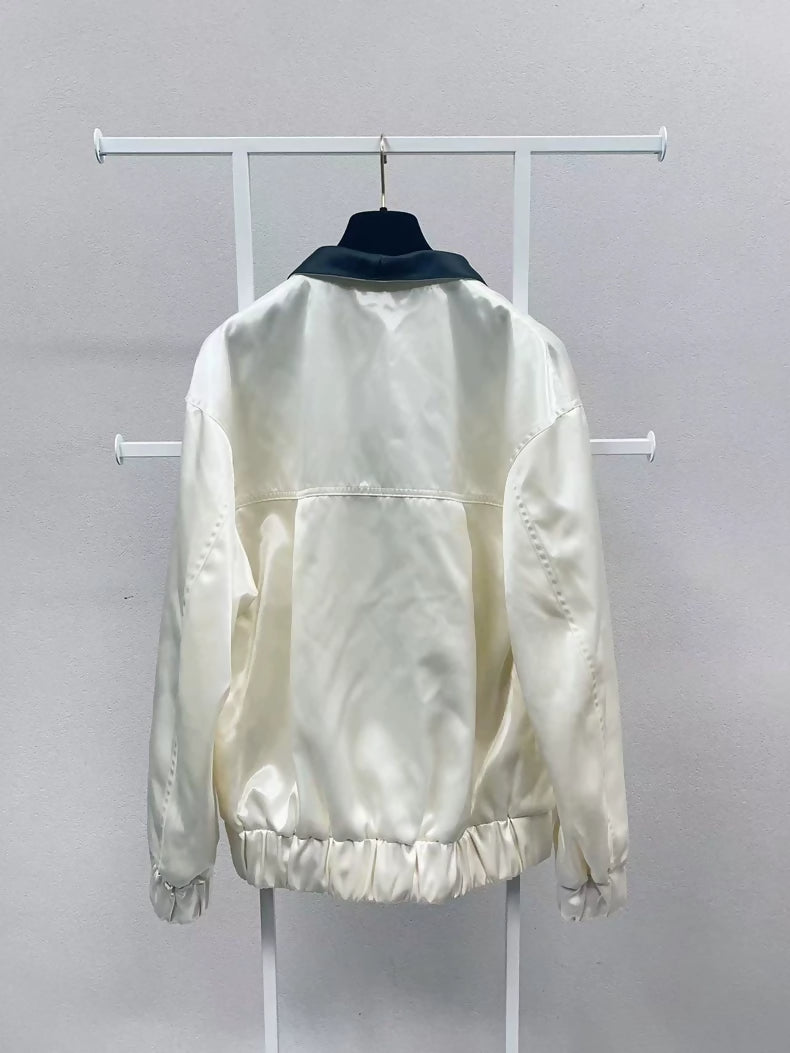 Chanel 21 ecru silk jacket