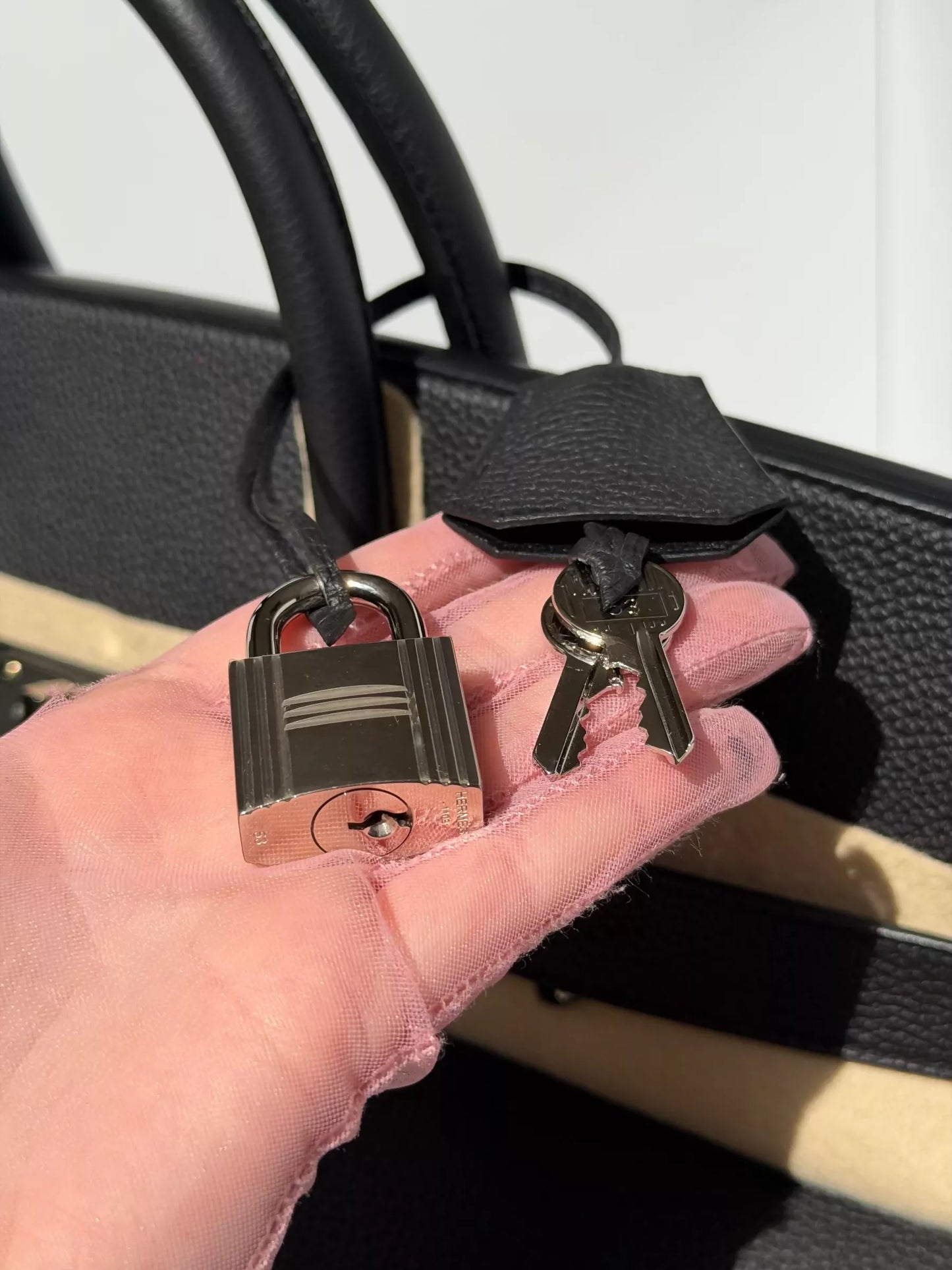Hermès HAC 50 Black Togo Palladium Hardware — 2023 Stamp U