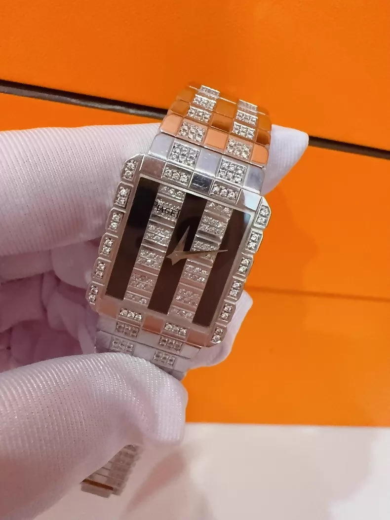 Vintage Piaget POLO series 18K white gold diamond high-end watch