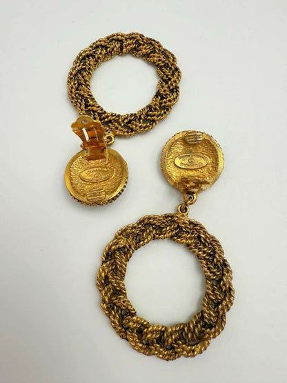 Chanel vintage Logo Earrings