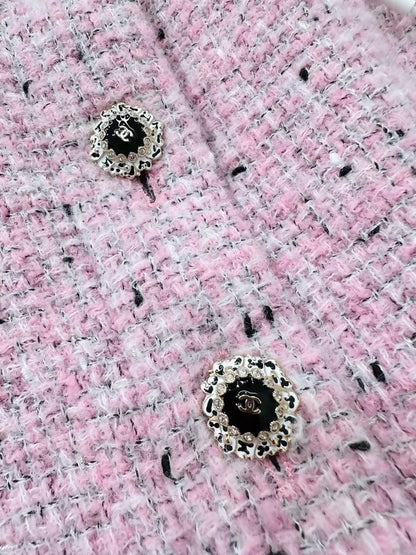 Chanel 25k pink tweed jacket