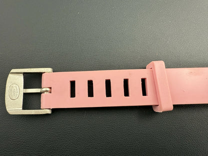 Chanel Vintage 99P Rubber Pink with Peach Wording Bracelet