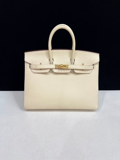 Hermes Birkin 25 sellier crai Epsom leather Gold hardware
