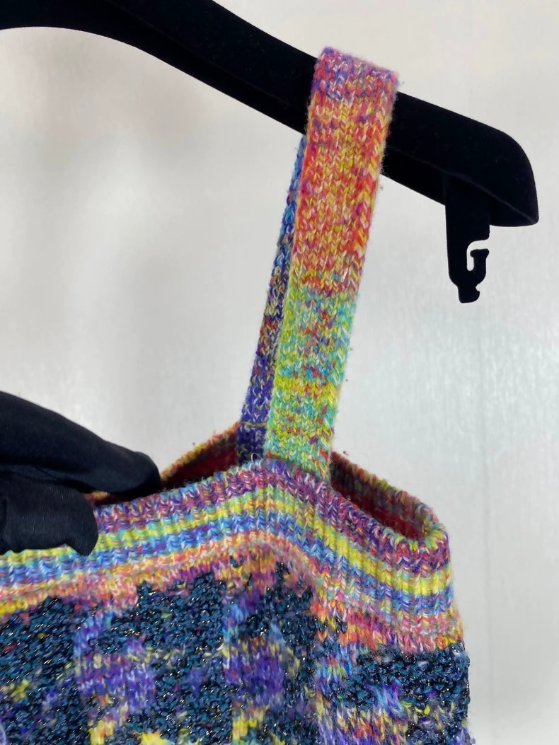 Chanel 20A Colorful Cashmere Knit Camisole