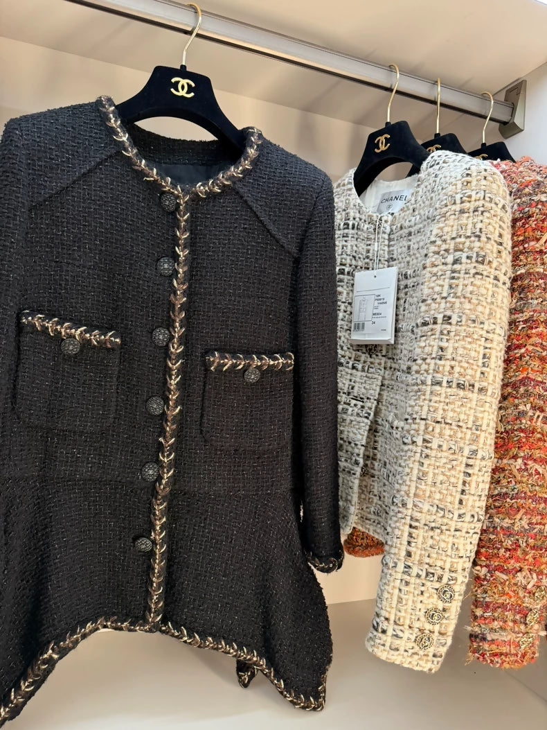 Chanel 2018 black tweed jacket