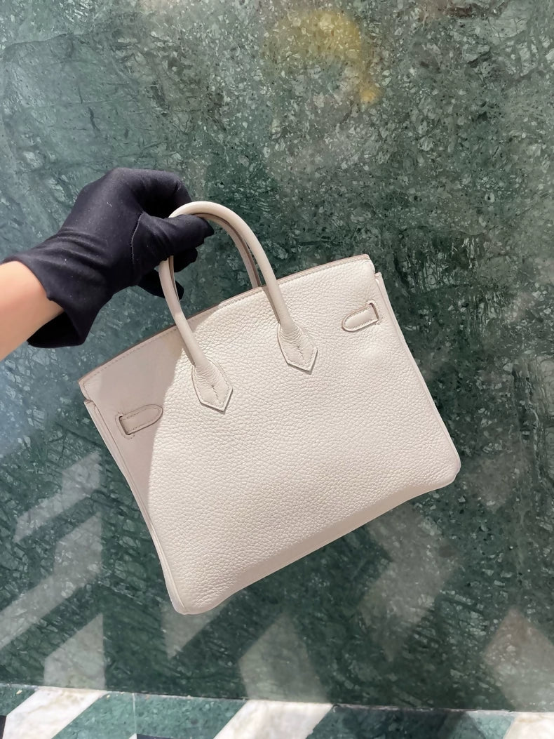 Hermes Birkin 25 8L Béton Togo Leather Gold Hardware