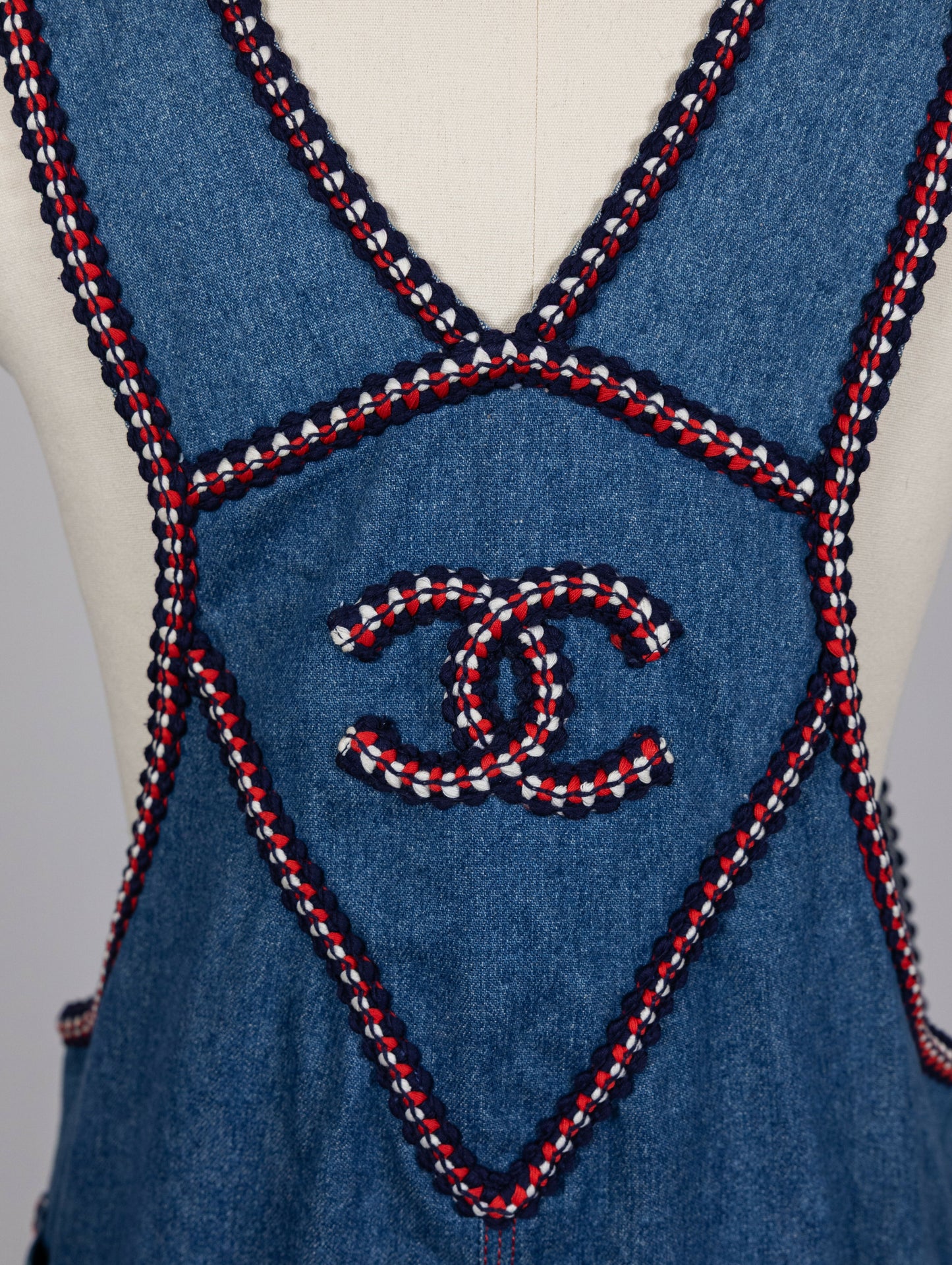 Chanel 1993 Fall/Winter Vintage Braided Logo Overalls