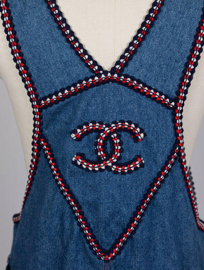 Chanel 1993 Fall/Winter Vintage Braided Logo Overalls