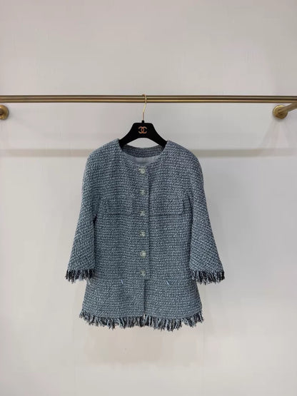 Chanel 18P Blue tweed Jacket