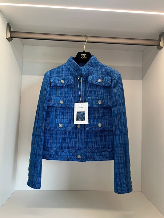 Chanel 20 blue tweed  jacket