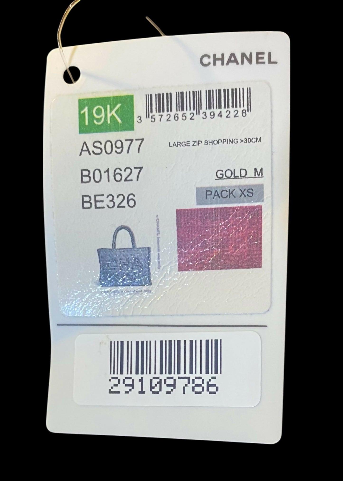 Chanel 19K Giant Large Logo Pink Fuscia Wool Tweed Shopping Bag GHW