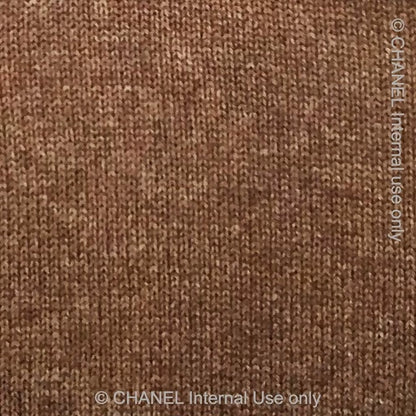 Chanel brown knit strap dress