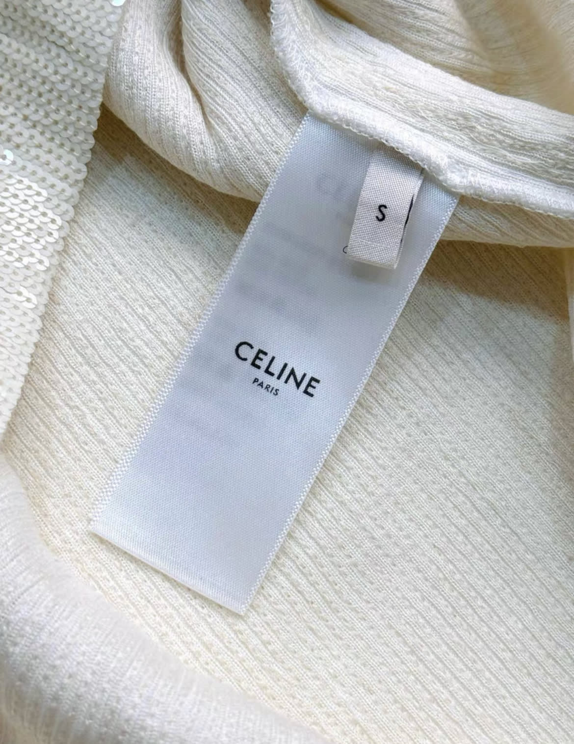 celine white sequin dress celine 24 white sequin dress