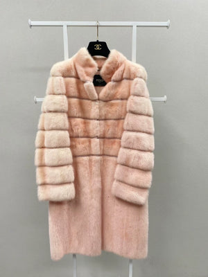 Fendi pink mink fur coat