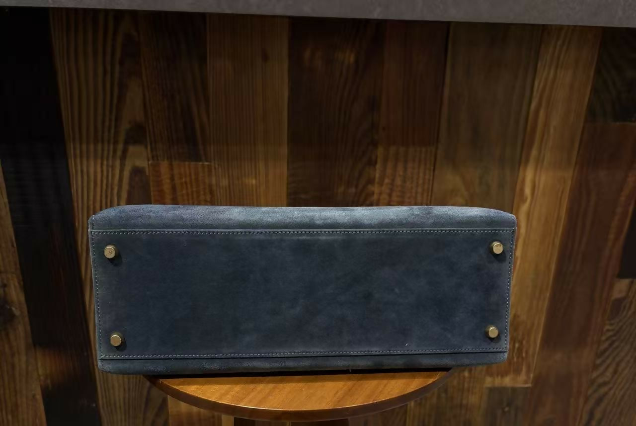 Hermes vintage Kelly 32 doblis blue