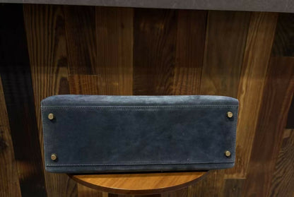 Hermes vintage Kelly 32 doblis blue