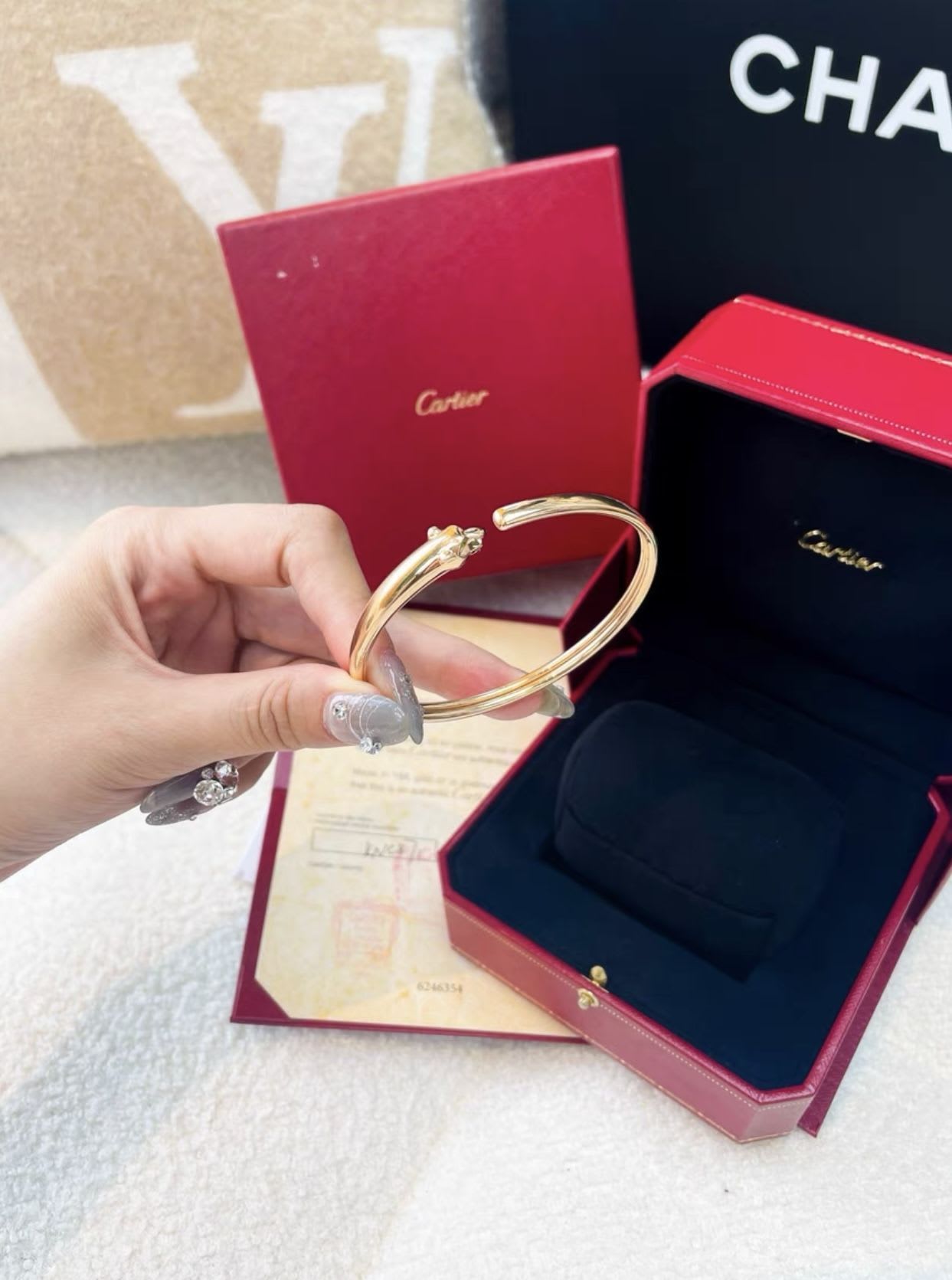 Cartier Panthere de cartier rose gold leopard bracelet - 18 High Jewellery - Secondhand luxury from Wararni