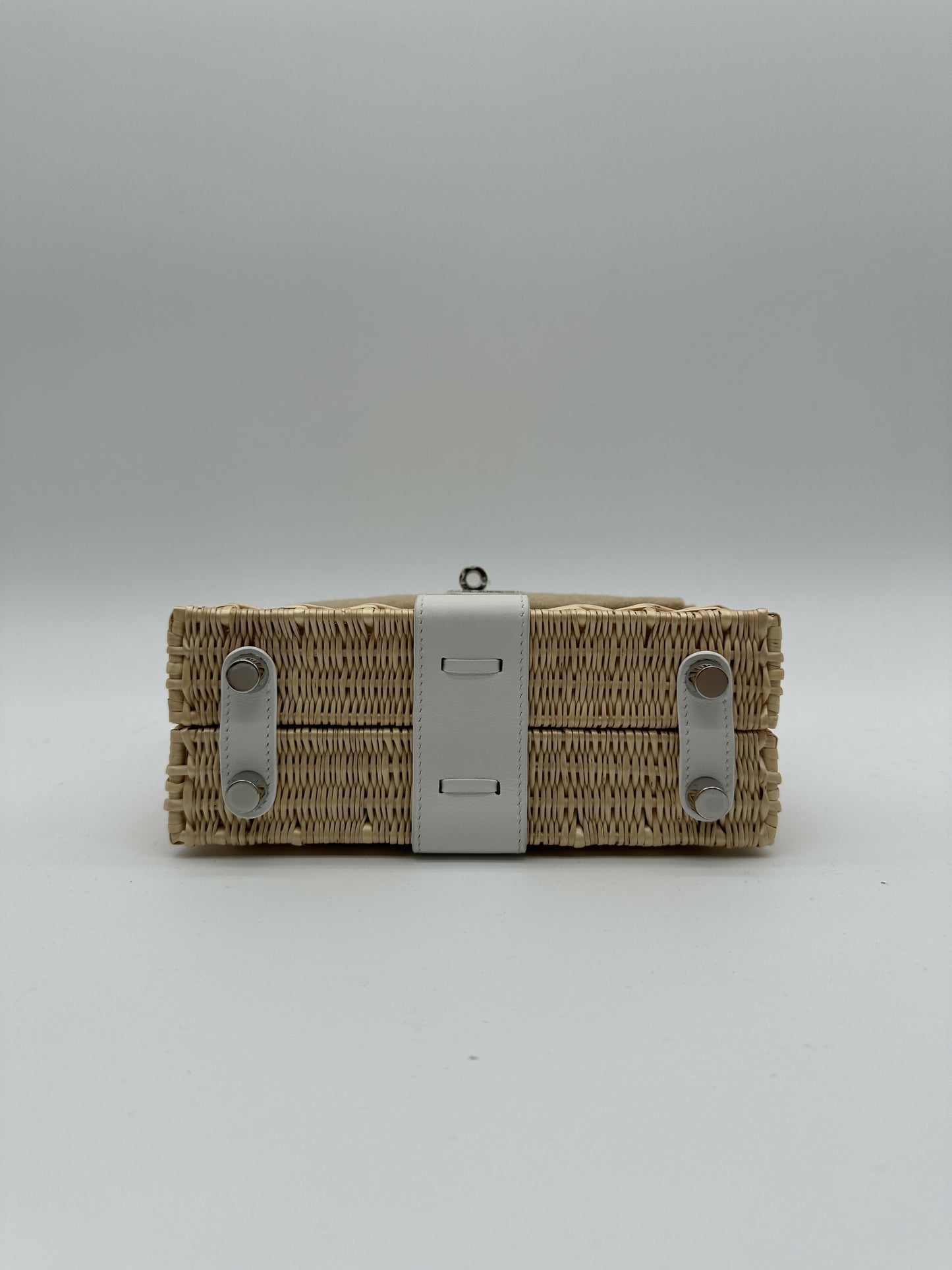 Hermès Kelly 20 Picnic Blanc Swift & Osier PHW B 2024