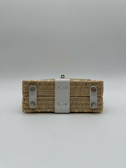 Hermès Kelly 20 Picnic Blanc Swift & Osier PHW B 2024