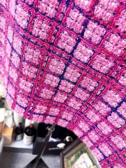 Chanel 24A pink tweed skirt