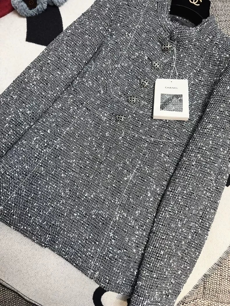 Chanel 19S grey tweed jacket