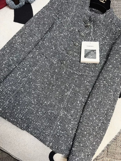 Chanel 19S grey tweed jacket