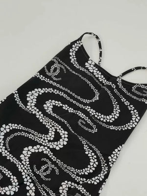 Chanel 25M Black and White Swimsuit
