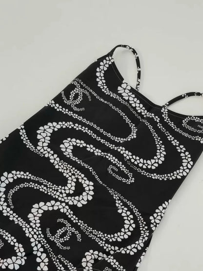 Chanel 25M Black and White Swimsuit