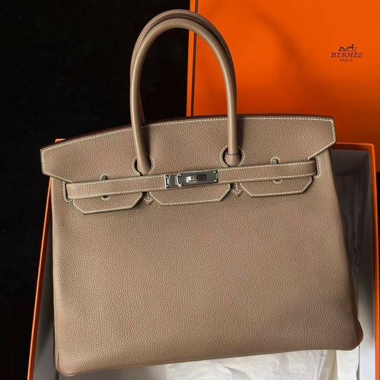 Hermès Birkin 35 Étoupe Togo with Palladium Hardware