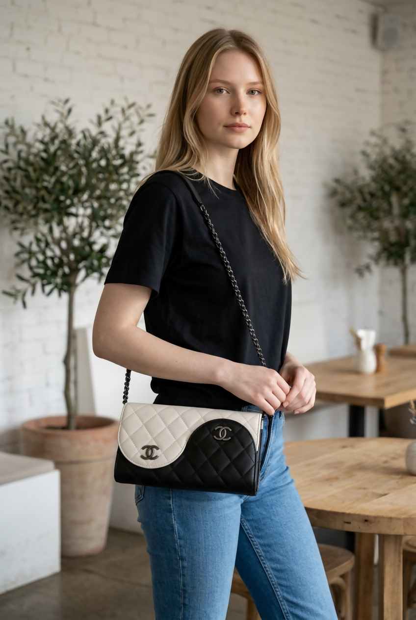 Rare Chanel 16C Paris-Seoul Small Yin Yang Flap Bag