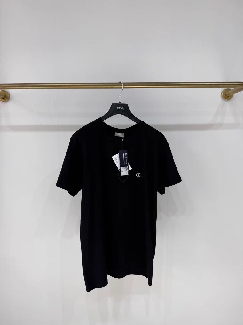 Dior classic black CD logo T-shirt