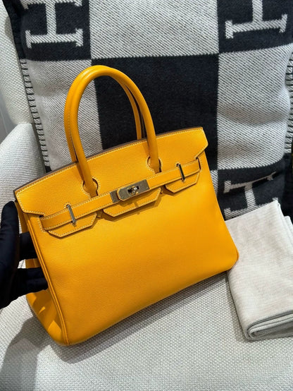Hermes Birkin 30 Jaune d’Or Epsom Leather gold hardware