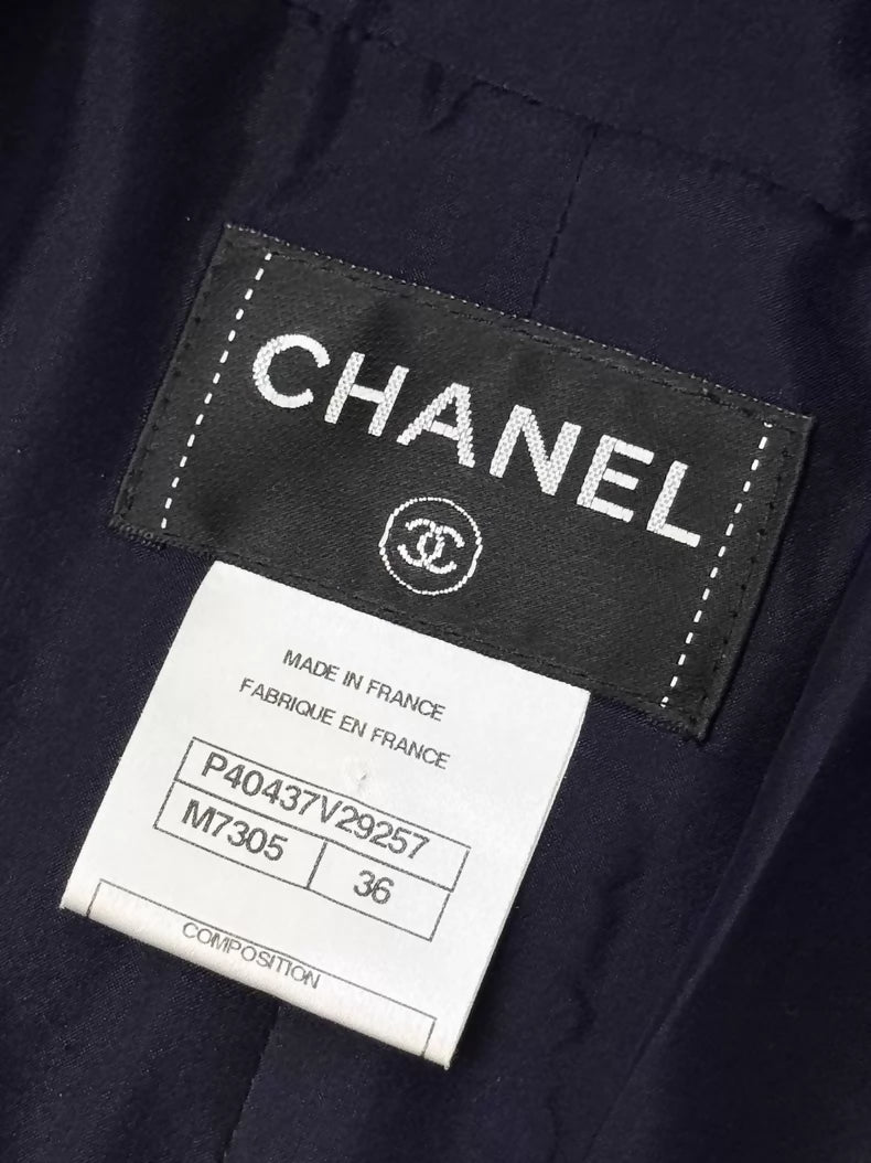Chanel 11P Blue tweed Dress