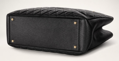 Chanel Black XL 40cm Caviar Quilted Grand Shopping Tote GST GHW