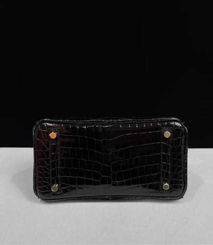 Hermes Birkin 25 Shiny Crocodile leather Gold hardware