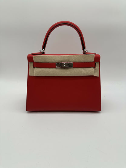 Hermes Kelly 28 rouge radiuex epsom phw Stamp K