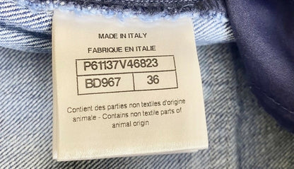 Chanel 19P Sand By The Sea Wide Leg Blue Jeans FR 36