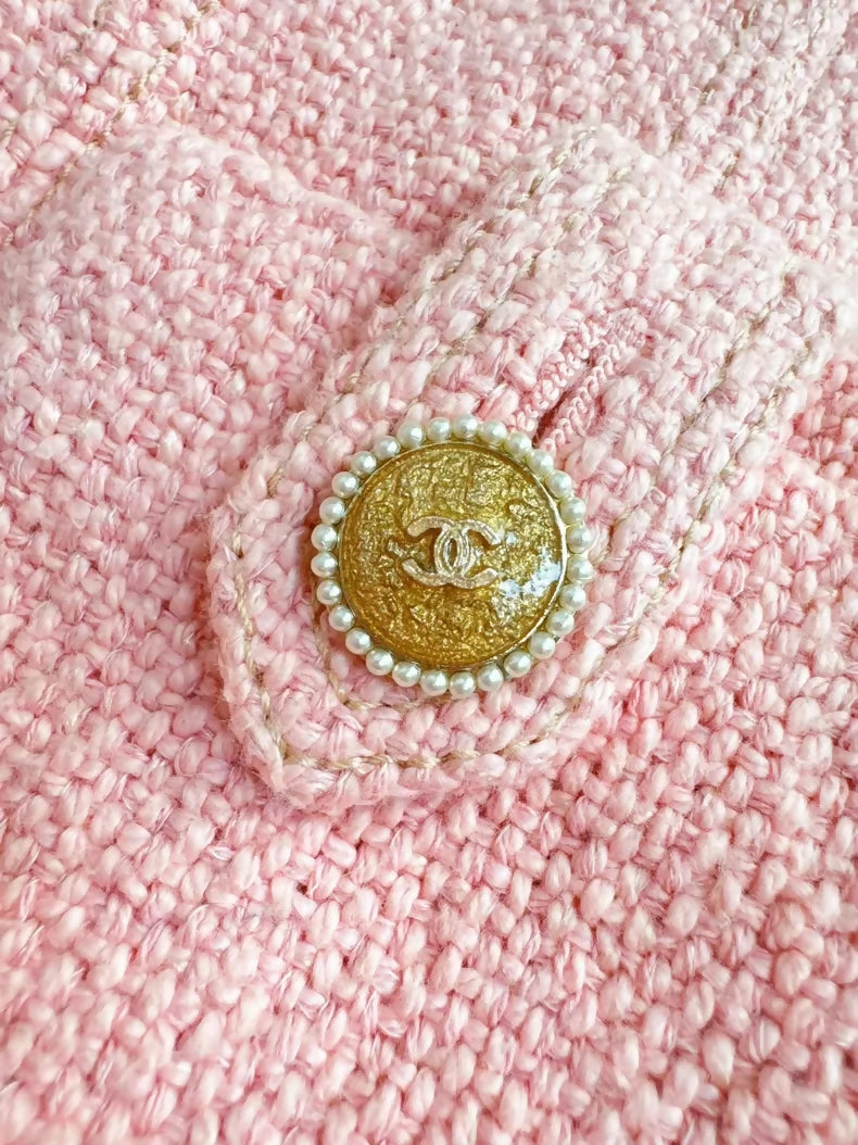 Chanel 16C Pink Tweed Jacket