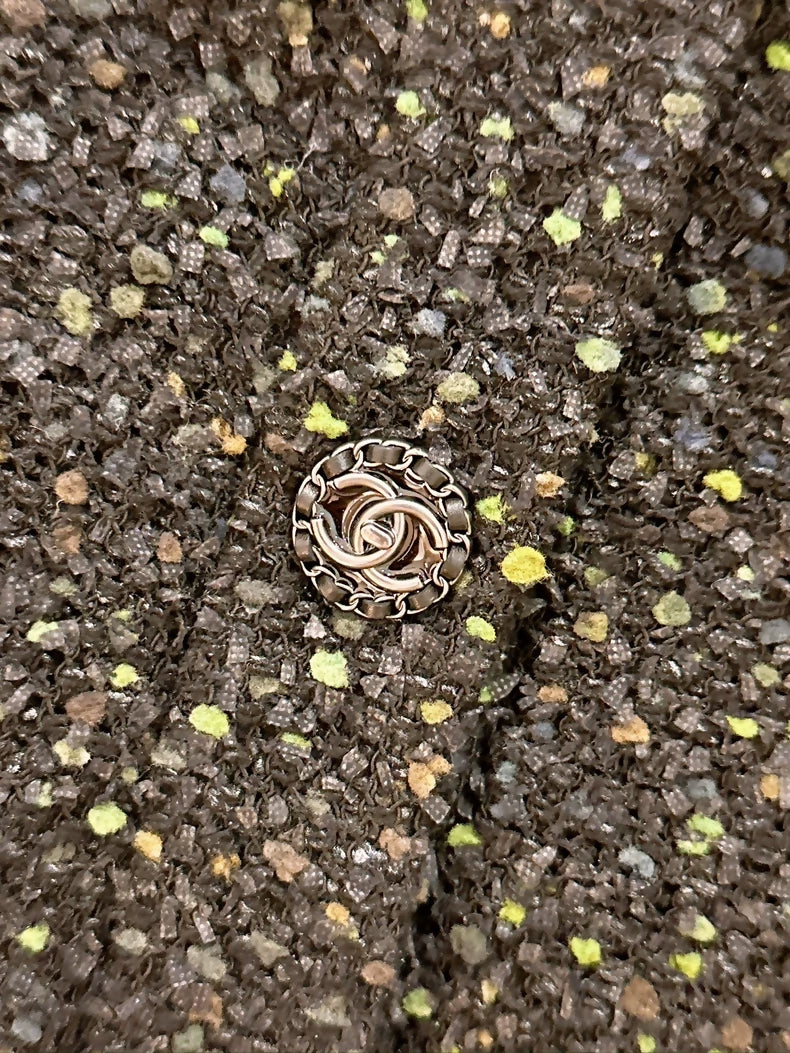 Chanel 18K Tweed Puffer Jacket