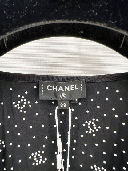 Chanel 24B cashmere cardigan with floral sequins
