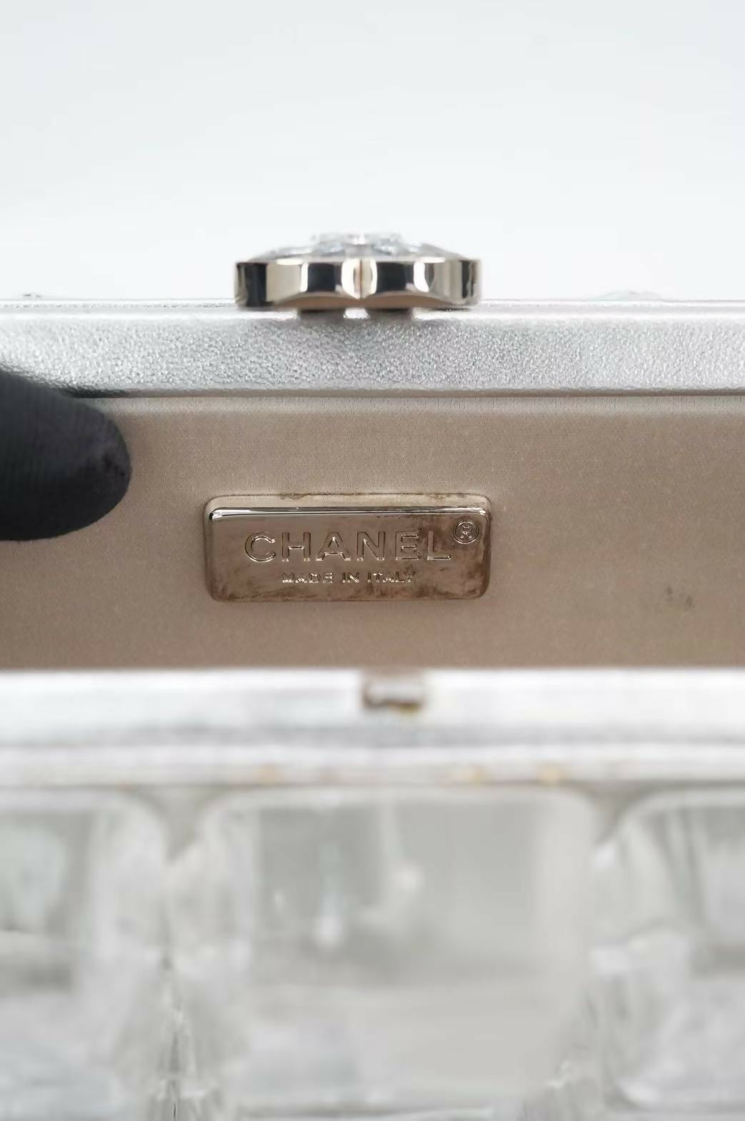 Chanel ice cube clutch bag
