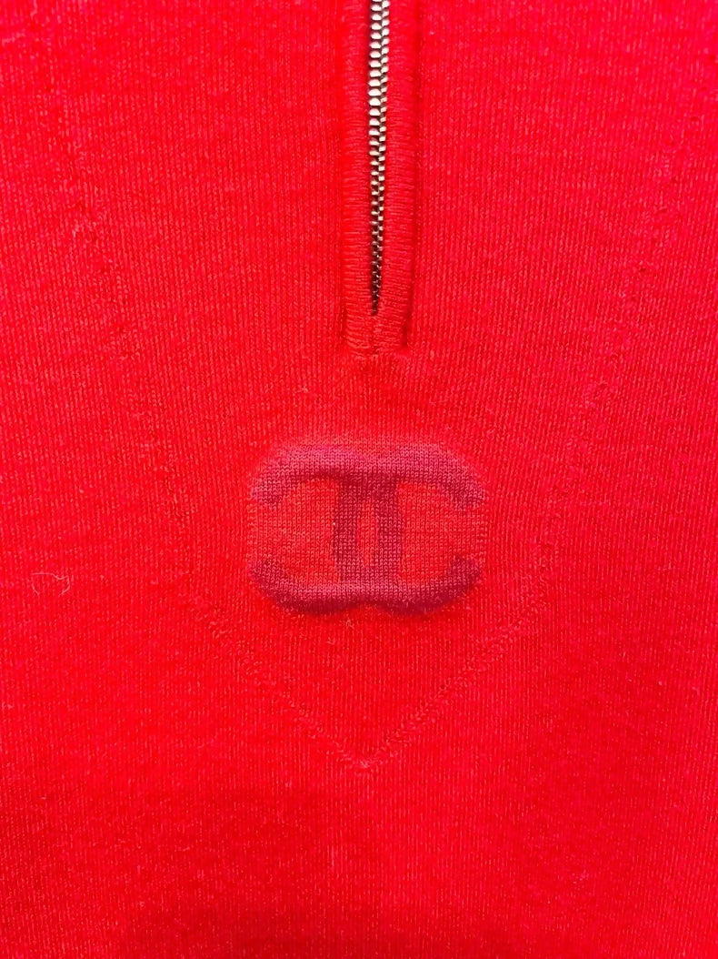 Chanel 24N Ski Red wool hooded knit
