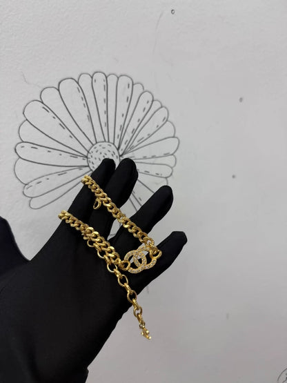 Chanel 24V Classic Double C Vintage Necklace