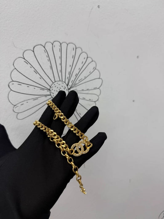 Chanel 24V Classic Double C Vintage Necklace
