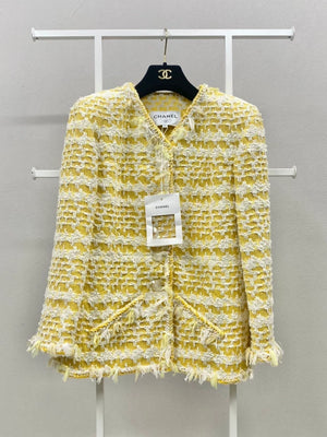 Chanel 18S white & yellow jacket – Wararni.com