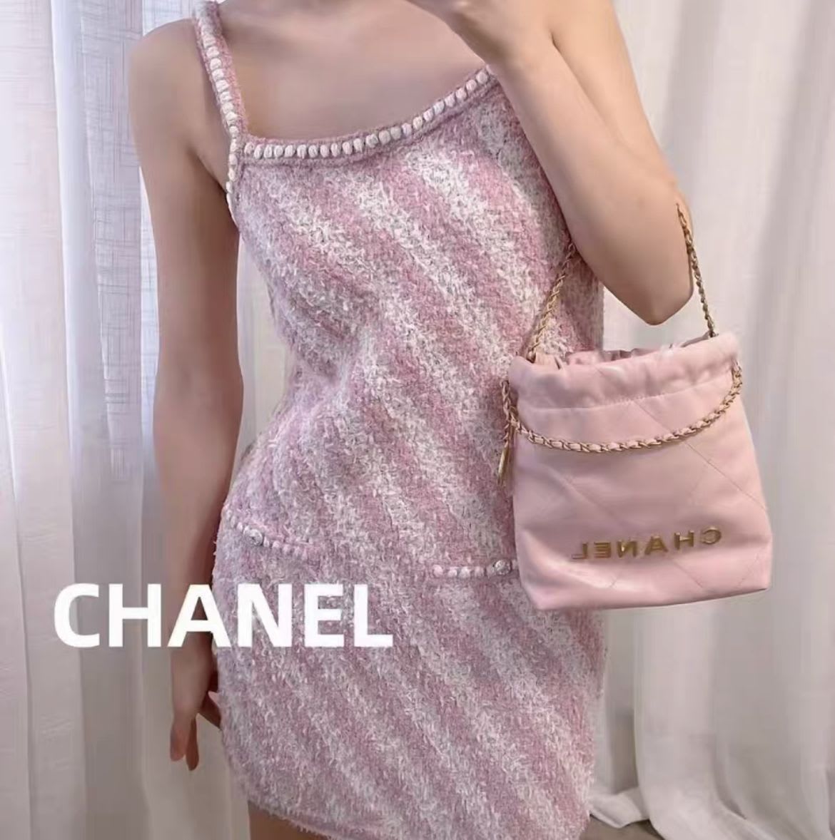 Chanel 23S pink mini 22bag